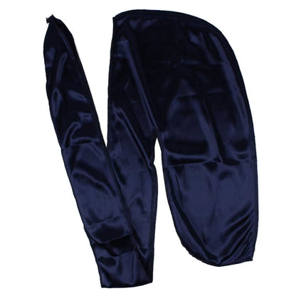 Unisex Men Silk Durag Match Silky Bonnet for Women Silky Durags Bandanas for Men Turban Hat Long Tail Do Durag Waves Cap