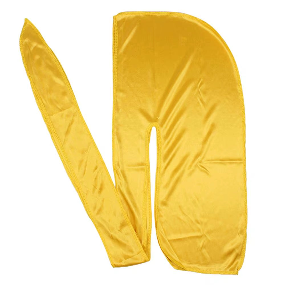 Unisex Men Silk Durag Match Silky Bonnet for Women Silky Durags Bandanas for Men Turban Hat Long Tail Do Durag Waves Cap
