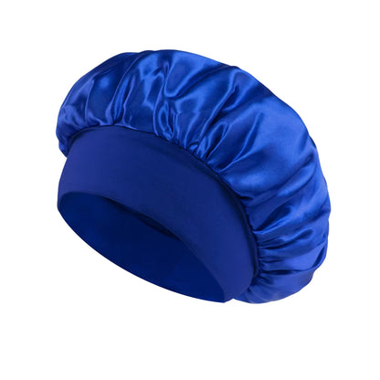 Large Satin Bonnet,Silk Bonnet Hair Wrap for Sleeping, Sleep Cap with Elastic Soft Band, Big Bonnets for Women Hair Care