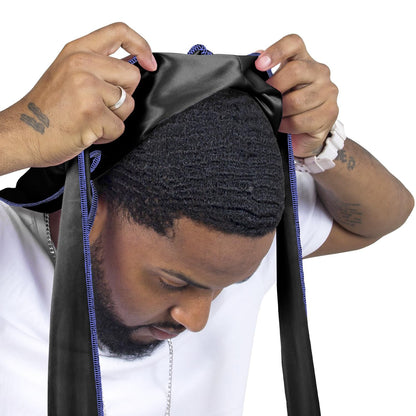 Silky Durags for Men Women 360 Waves with Wave Cap Extra Long Tails