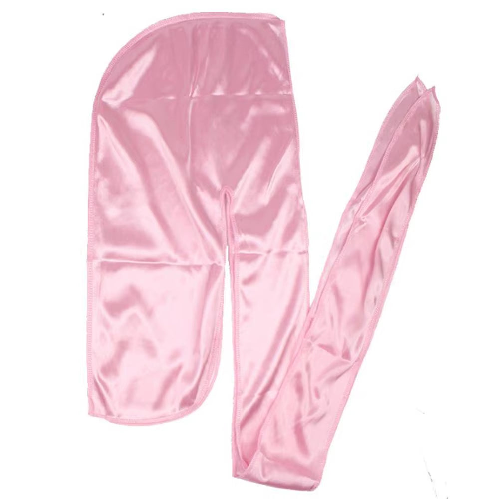 Unisex Men Silk Durag Match Silky Bonnet for Women Silky Durags Bandanas for Men Turban Hat Long Tail Do Durag Waves Cap