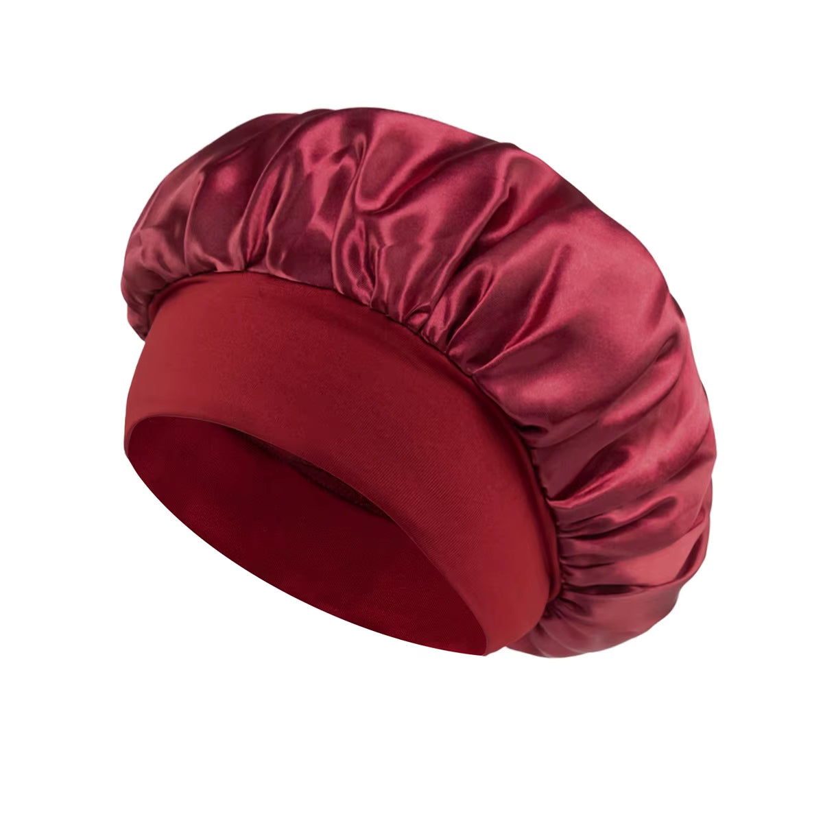 Large Satin Bonnet,Silk Bonnet Hair Wrap for Sleeping, Sleep Cap with Elastic Soft Band, Big Bonnets for Women Hair Care