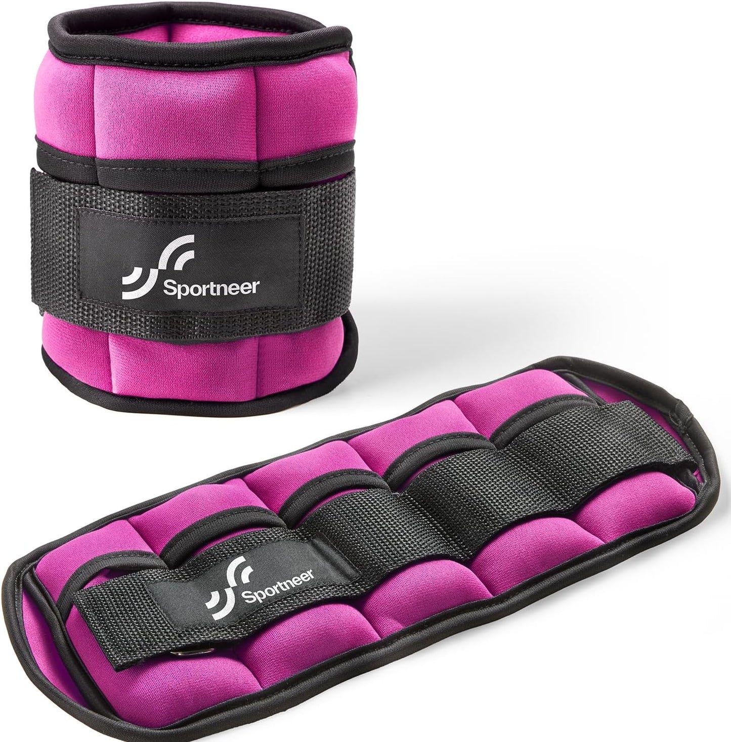 Adjustable Ankle/Wrist Weights for Men Women Kids, Weighted Leg & Cuff Strength Training for Yoga Walking Running Aerobics Gym Fitness Physical Therapy