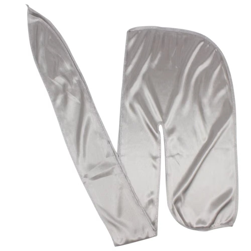 Unisex Men Silk Durag Match Silky Bonnet for Women Silky Durags Bandanas for Men Turban Hat Long Tail Do Durag Waves Cap