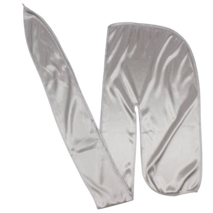 Unisex Men Silk Durag Match Silky Bonnet for Women Silky Durags Bandanas for Men Turban Hat Long Tail Do Durag Waves Cap