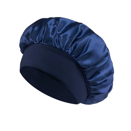Large Satin Bonnet,Silk Bonnet Hair Wrap for Sleeping, Sleep Cap with Elastic Soft Band, Big Bonnets for Women Hair Care