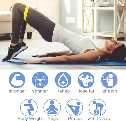 TPE Yoga Resistance Band, Fitness Resistance Band, Buttock Shaping Band, Exercise Set for Buttock Training and Lifting