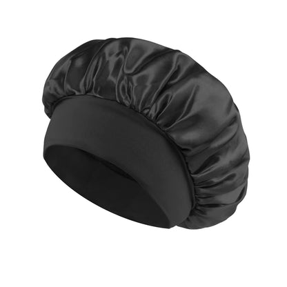 Large Satin Bonnet,Silk Bonnet Hair Wrap for Sleeping, Sleep Cap with Elastic Soft Band, Big Bonnets for Women Hair Care