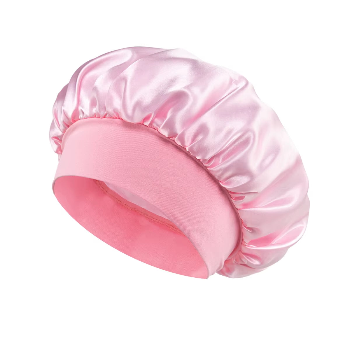 Large Satin Bonnet,Silk Bonnet Hair Wrap for Sleeping, Sleep Cap with Elastic Soft Band, Big Bonnets for Women Hair Care